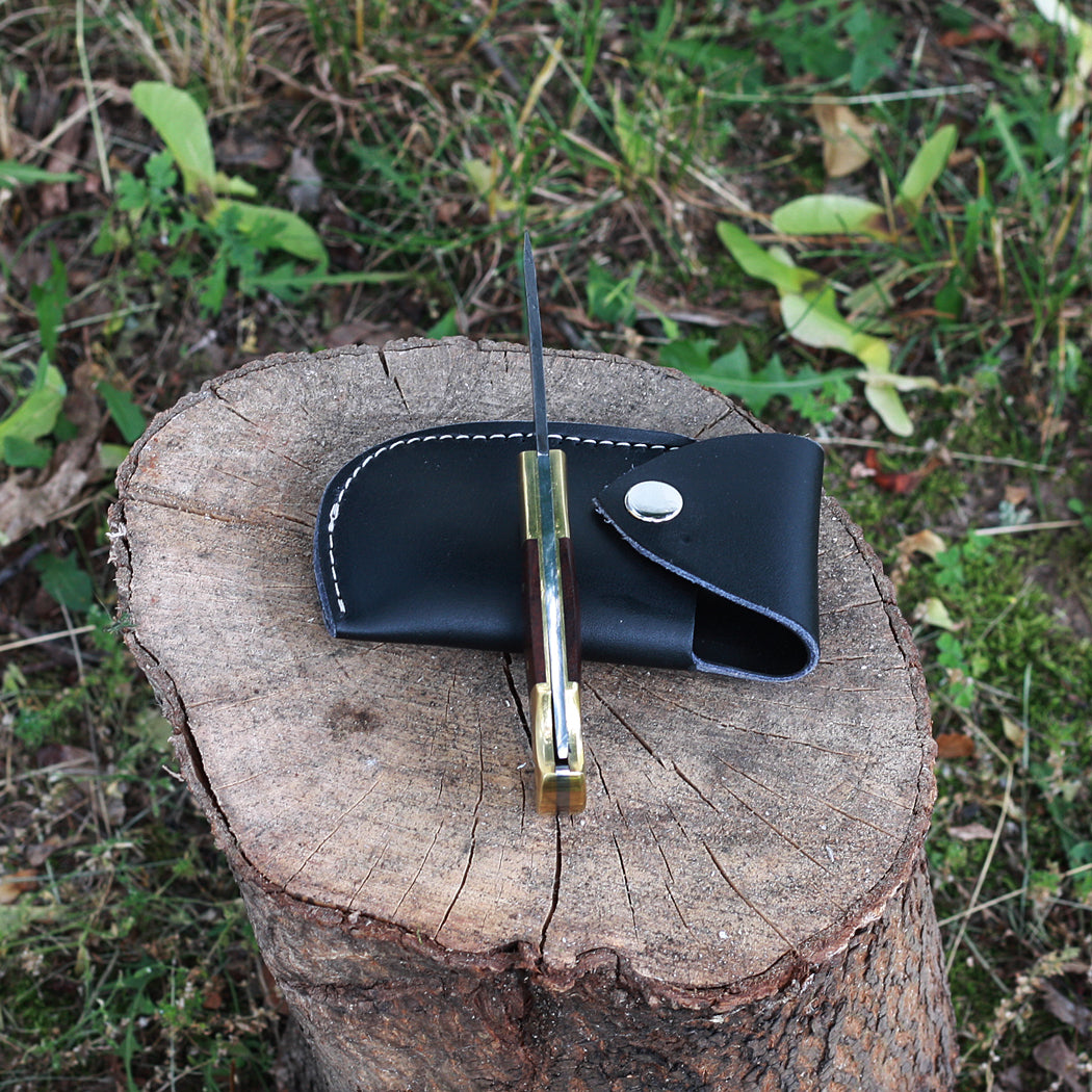ALICE Handmade Pocket Knife (with Leather Sheath)