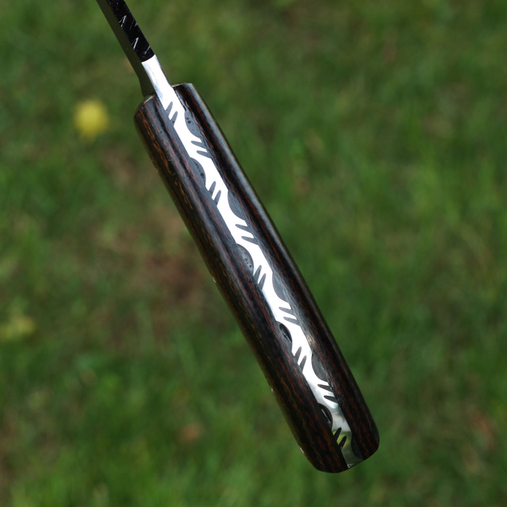 LULAMAE Handmade Tracker Hunting Knife (with Leather Sheath)
