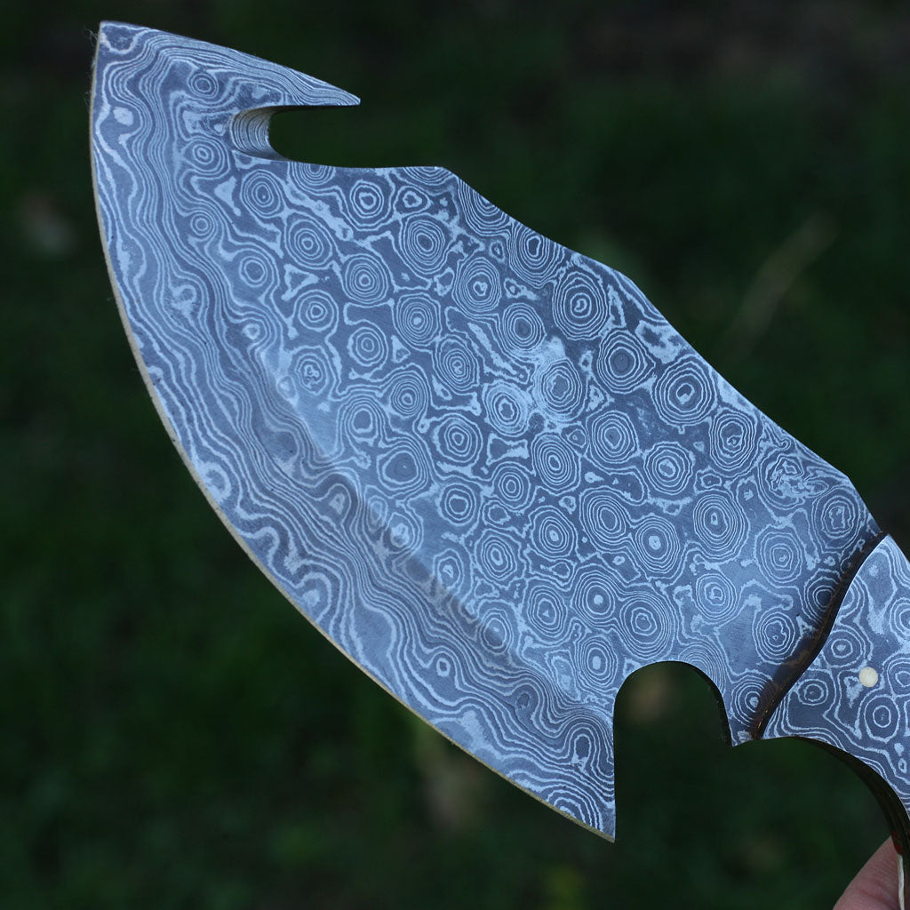 RUBY Handmade Skinner Knife (with Leather Sheath)