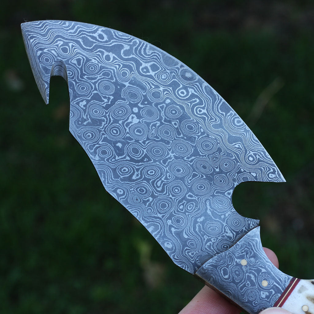 RUBY Handmade Skinner Knife (with Leather Sheath)
