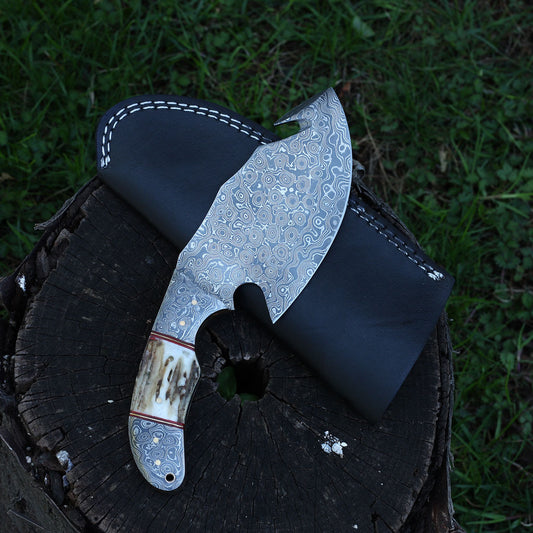 RUBY Handmade Skinner Knife (with Leather Sheath)